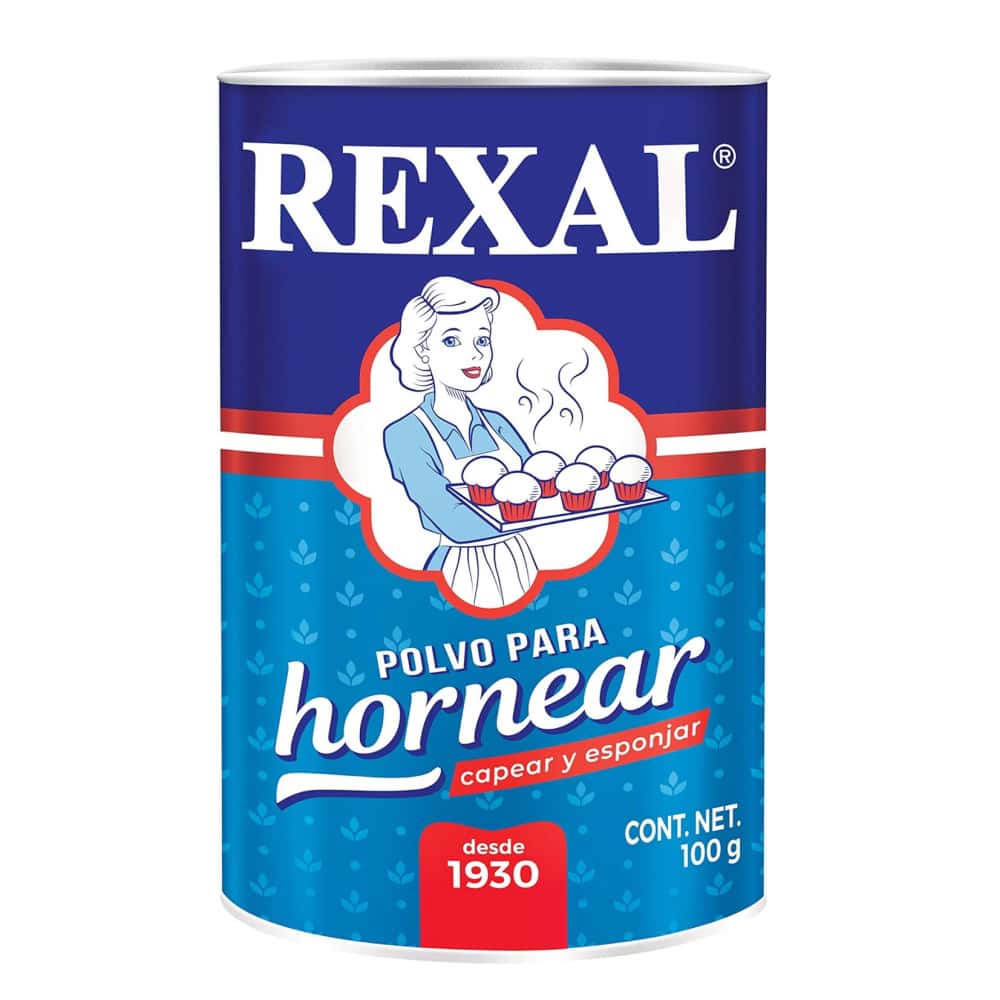 Polvo para hornear, capear y esponjar Rexal (100 g / 3.52 oz) - Miniatura 5