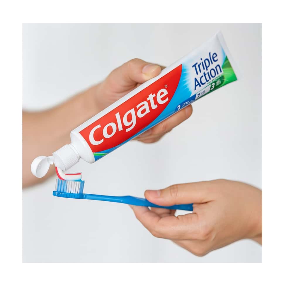 Pasta de dientes triple acción sabor menta intenso Colgate (6 x 75 ml) - Miniatura 5