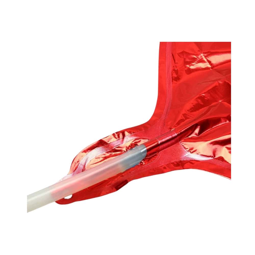 Globo en forma de corazón color rojo Balloon (18 pulgadas) - Miniatura 3