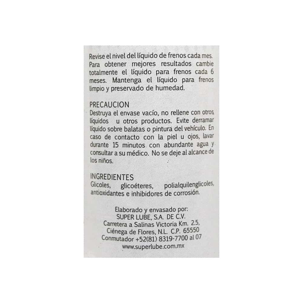 Líquido para frenos LF-4 DOT-4 Super Lube (300 ml) - Miniatura 8