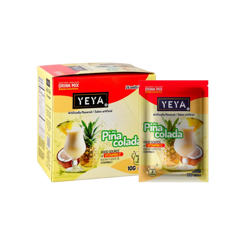 Refresco instantáneo sabor piña colada YEYA (26 x 10 g / 0.35 oz) - Miniatura 2