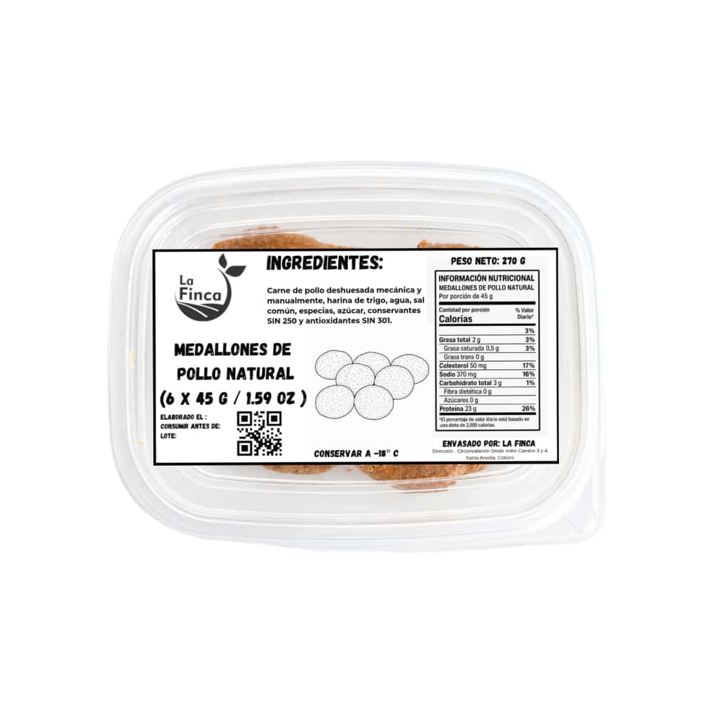 Medallones de pollo natural La Finca (6 x 45 g) - Miniatura 4