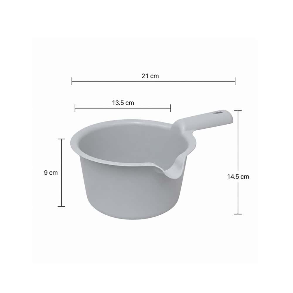 Cazo plástico para microondas color gris 500 ml Casa y Menaje - Miniatura 2