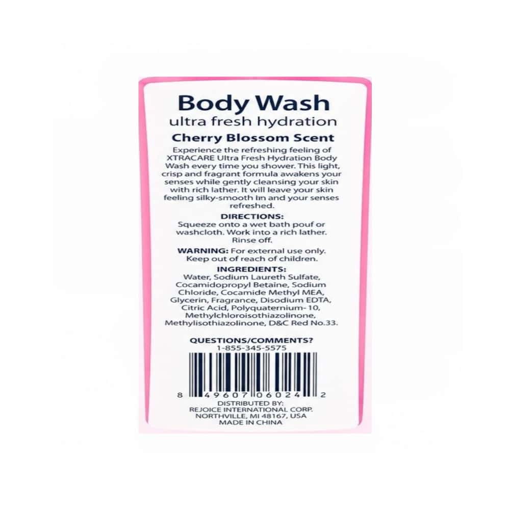 Gel de baño hidratación ultra fresca aroma a flor de cerezo XtraCare (443 ml / 15 fl oz) - Miniatura 3