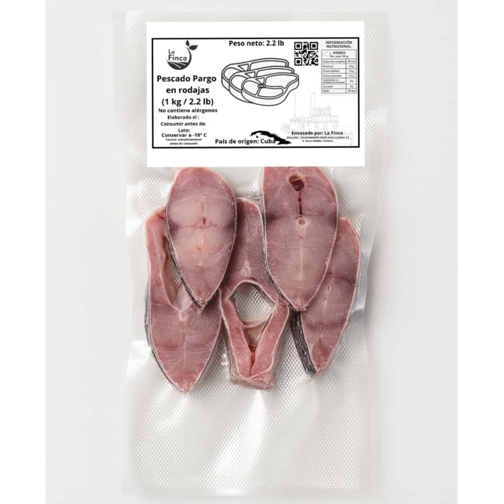 Pescado pargo en rodajas (1 kg / 2.2 lb) - Miniatura 1