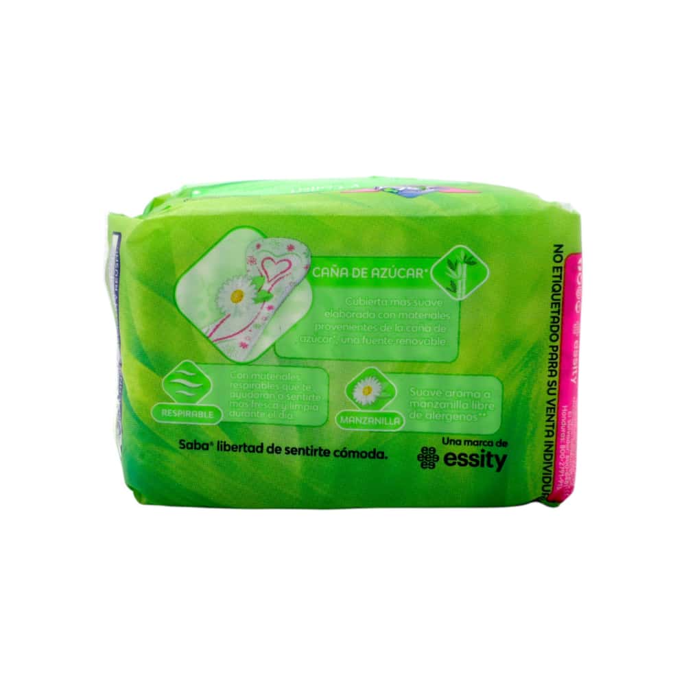 Protectores diarios regulares aroma manzanilla Saba (14 U) - Miniatura 4