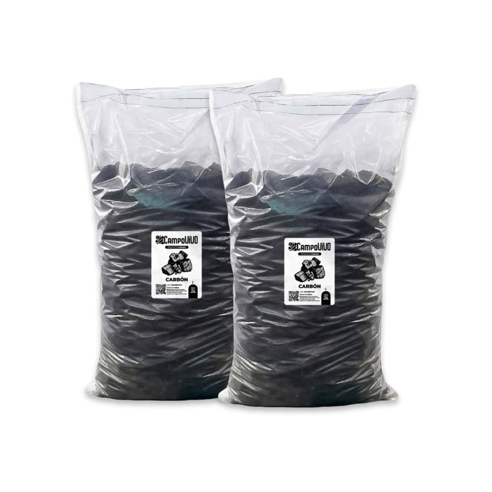 Carbón vegetal Campo Vivo (2 x 5 kg / 11.02 lb) - Miniatura 1