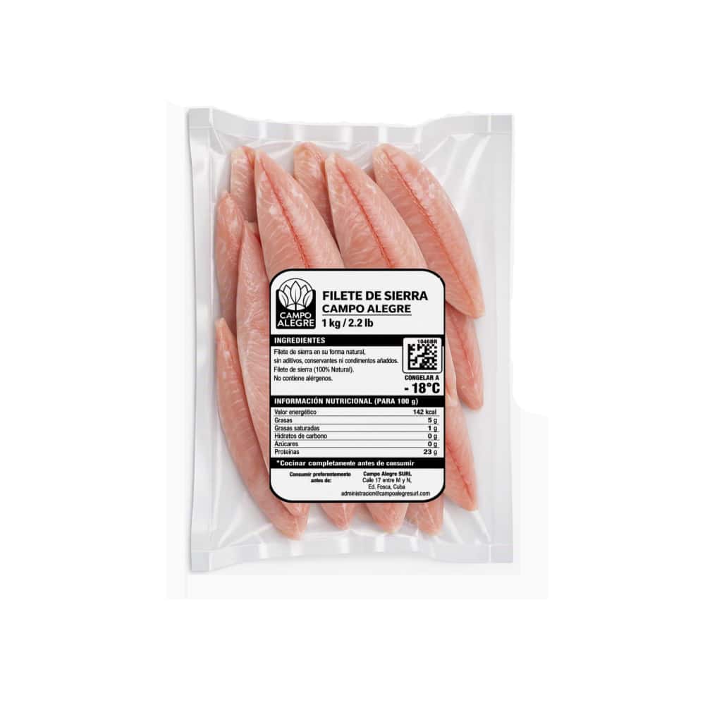 Filete de pescado sierra Campo Alegre (1kg / 2.2 lb) - Miniatura 1