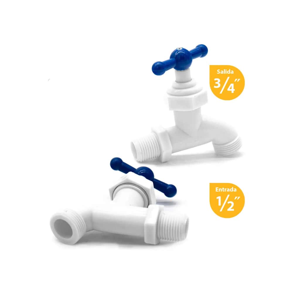 Llave de chorro plástica ½" x ¾" Griven A367-LLA-81 - Miniatura 2