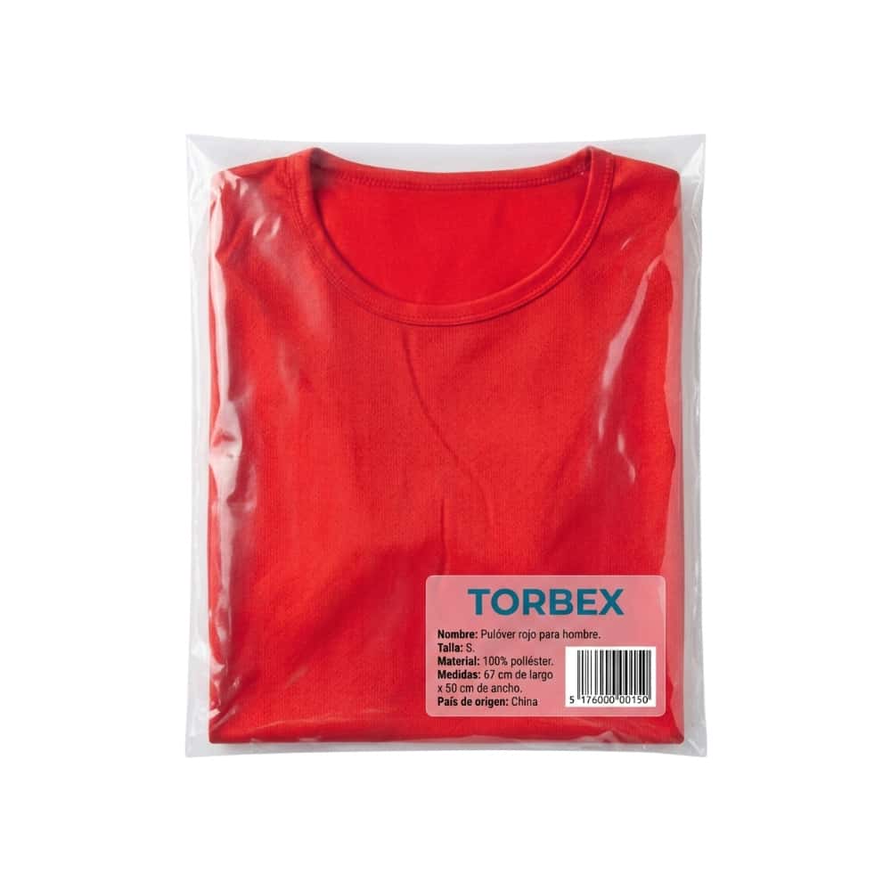 Pulóver rojo para hombre Torbex (Talla S) - Miniatura 3