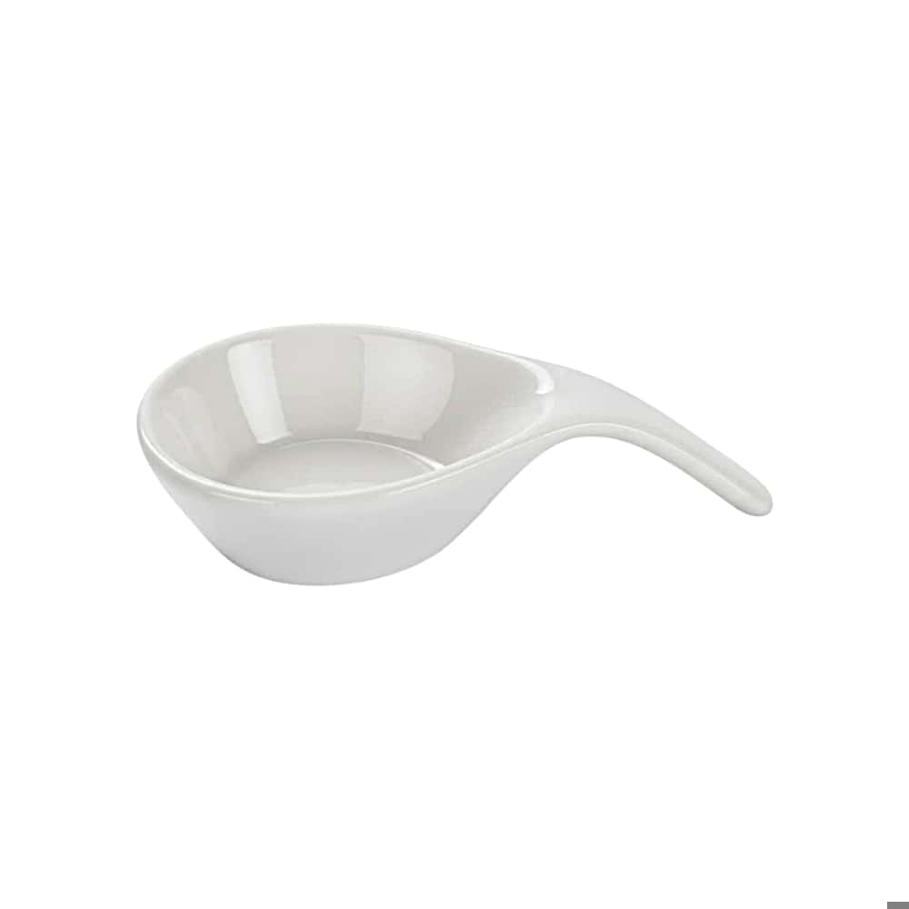 Cuenco de cerámica blanca con forma de cucharón CM (15.5 cm) - Miniatura 5