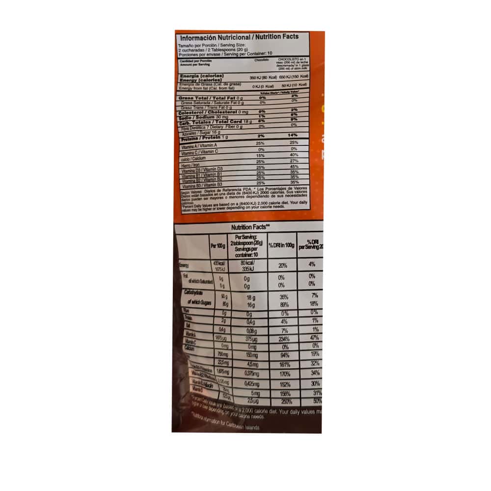 Chocolate en polvo Choco Listo (200 g / 7.05 oz) - Miniatura 5