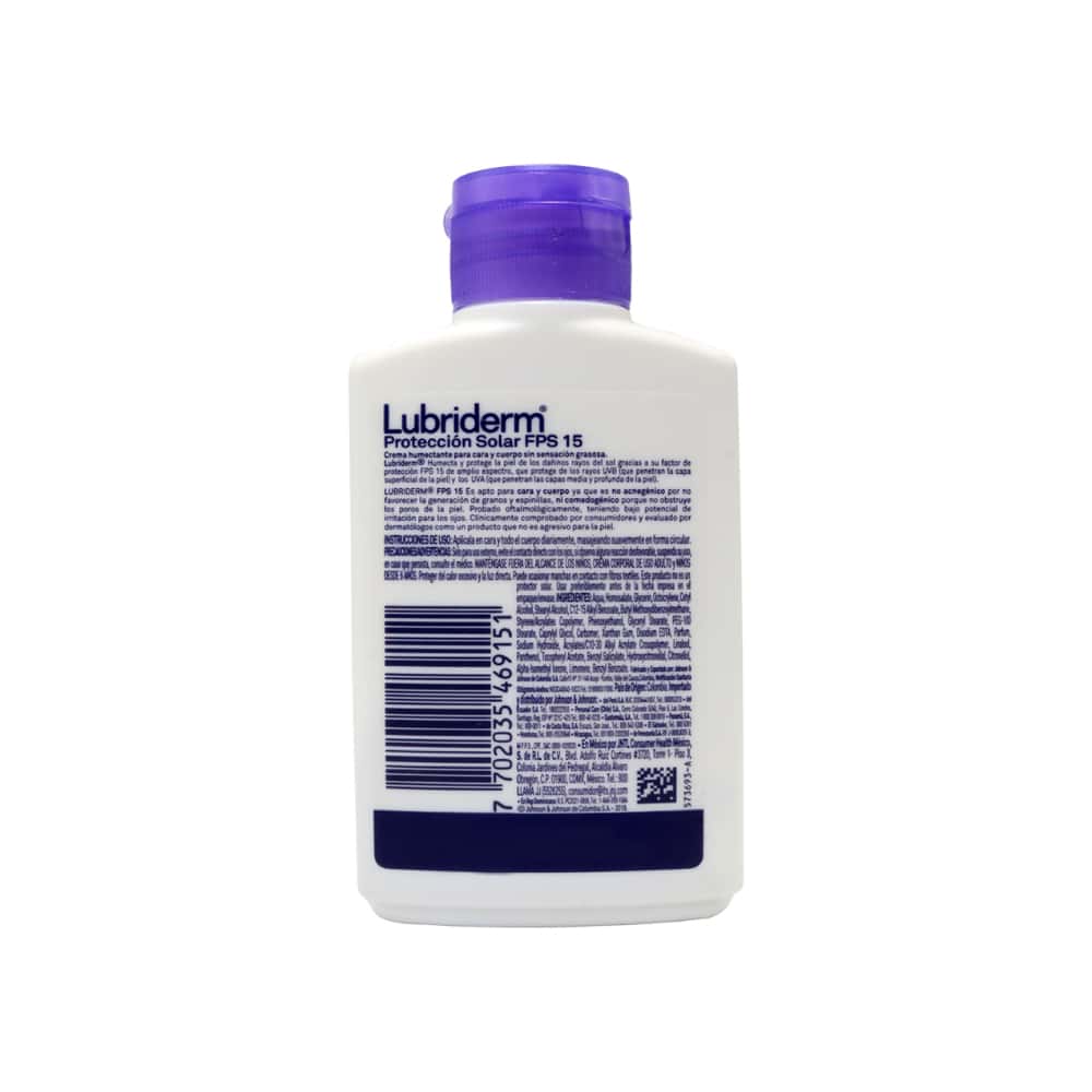 Crema humectante cara y cuerpo con FPS-15 Lubriderm (120 ml) - Miniatura 7