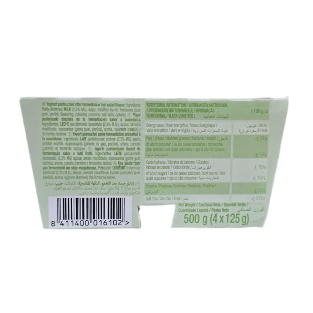 Yogur pasteurizado sabor a macedonia (48 x 125 g) - Miniatura 3