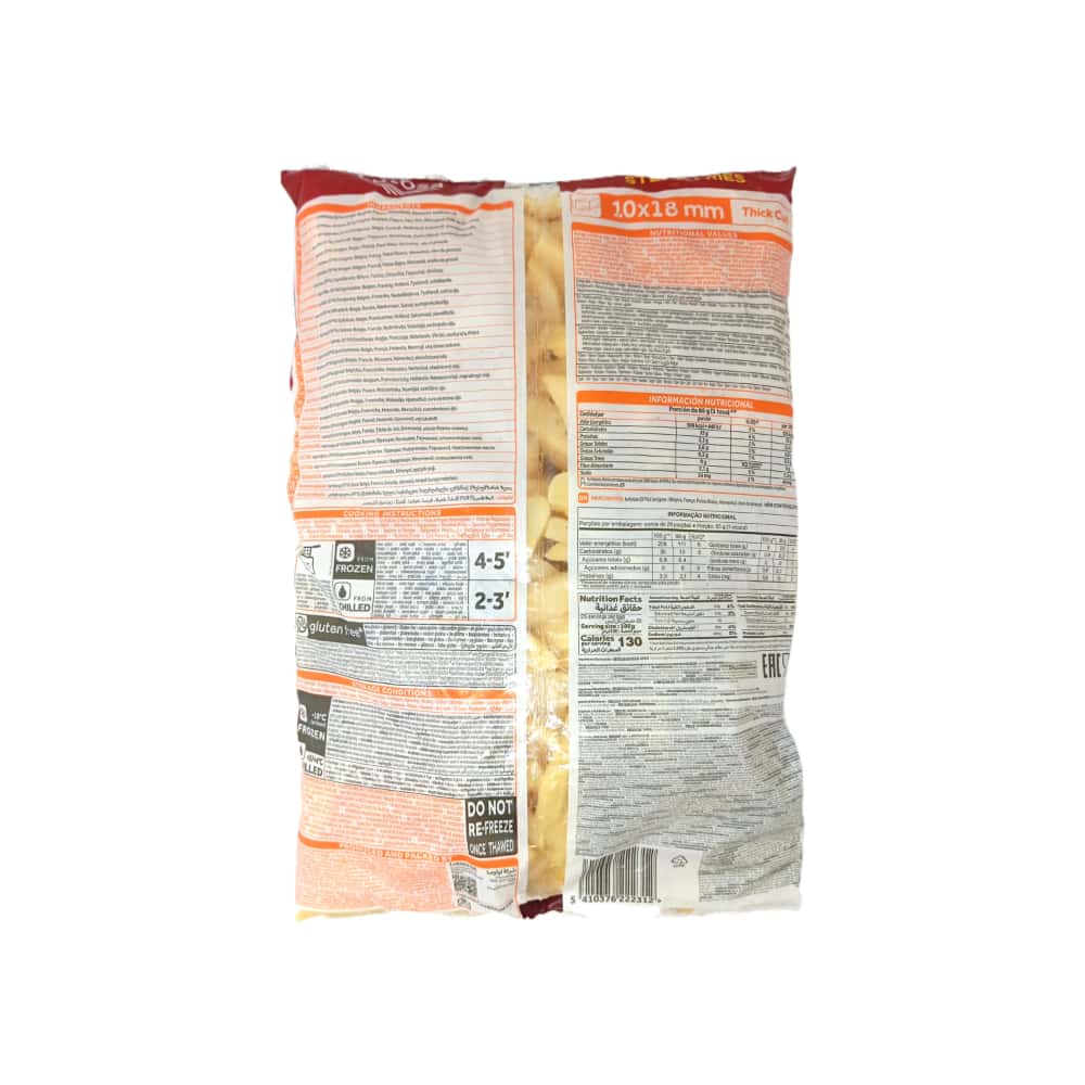 Papas prefritas Lutosa (2.5 kg / 5.5 lb) - Miniatura 3