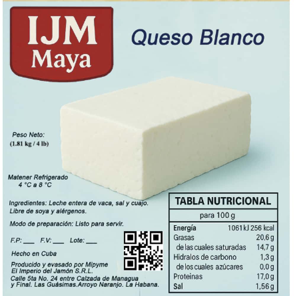 Queso blanco IJM Maya (1.81 kg / 4 lb) - Miniatura 3