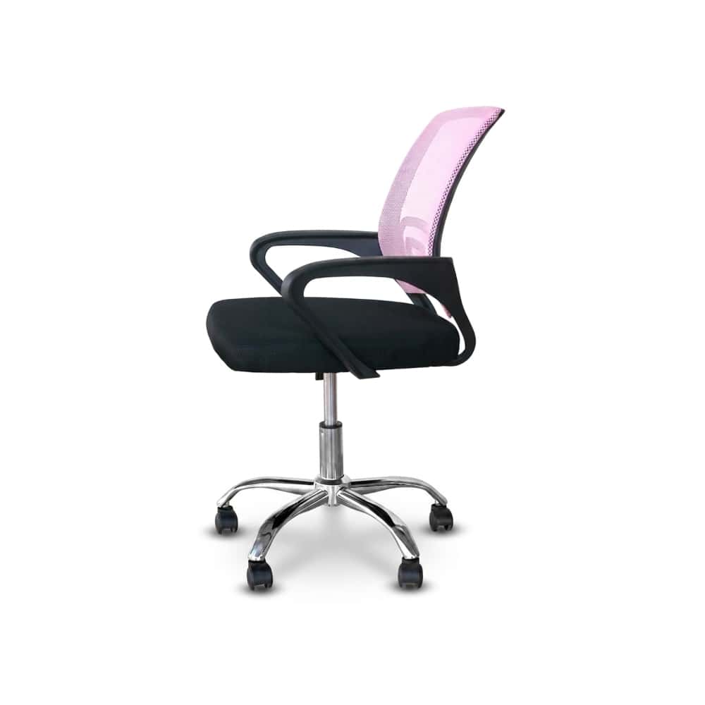 Silla de oficina clásica rosa con respaldo de malla 7House (1 U) - Miniatura 2
