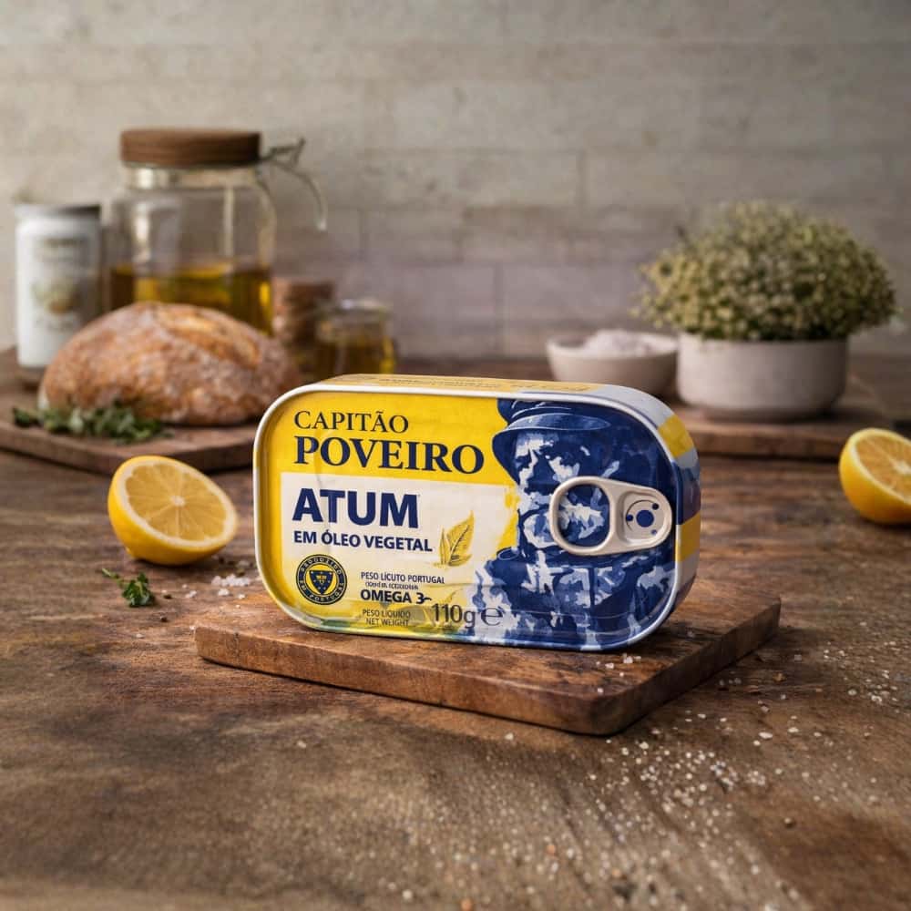 Atún en aceite vegetal Capitán Poveiro (110 g / 3.9 oz) - Miniatura 4