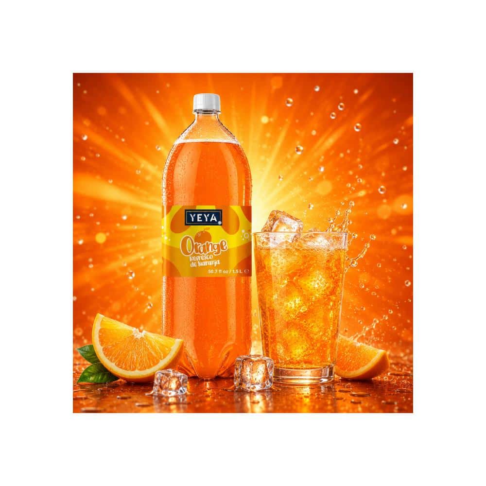 Refresco gaseado de naranja YEYA (1.5 L / 50.7 fl oz) - Miniatura 4