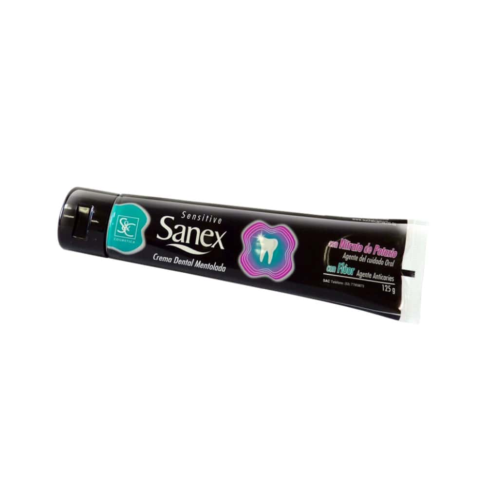 Crema dental mentolada Sensitive Sanex S&C (125 g / 4.4 oz) - Miniatura 5