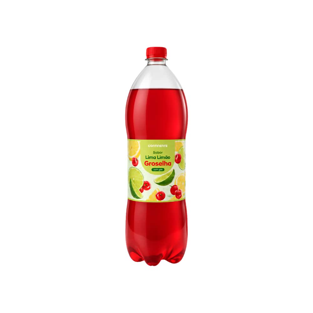 Refresco aromatizado y carbonatado con sabor a limón-lima y grosella Continente (2 L / 67.63 floz) - Miniatura 1