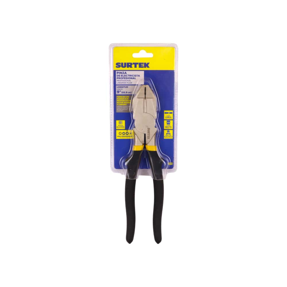 Pinza profesional para electricista de corte lateral de 9" Surtek 979 - Miniatura 2