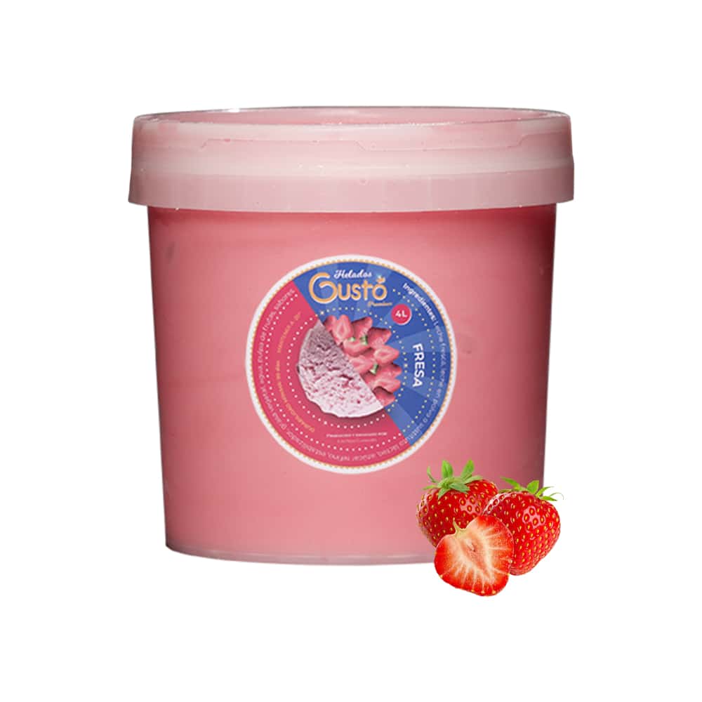 Helado Premium de fresa Gustó (4 L) - Miniatura 1