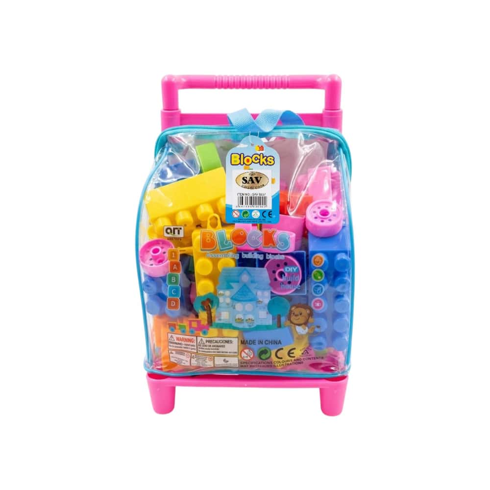 Mochila con juego didáctico de bloques de construcción armables SAV - Miniatura 3