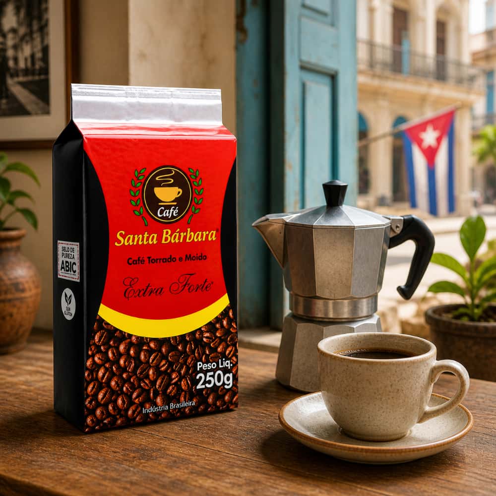 Café tostado y molido extra fuerte Santa Bárbara (20 x 250 g / 8.8 oz) - Miniatura 2