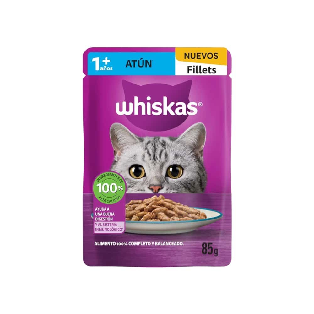 Comida para gatos adulto sabor fillets de atún Whiskas (85 g / 3 oz) - Miniatura 6