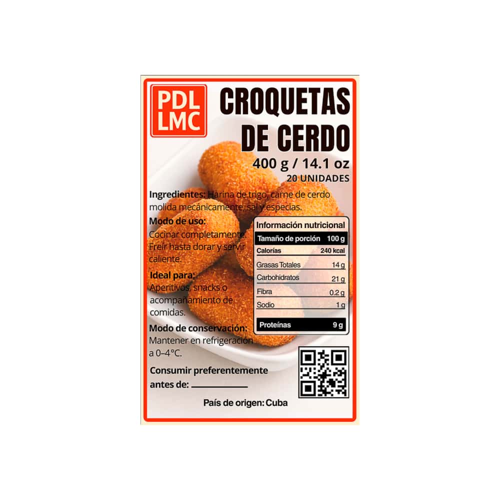 Croquetas de cerdo PDL LMC (400 g / 14.1 oz) - Miniatura 3