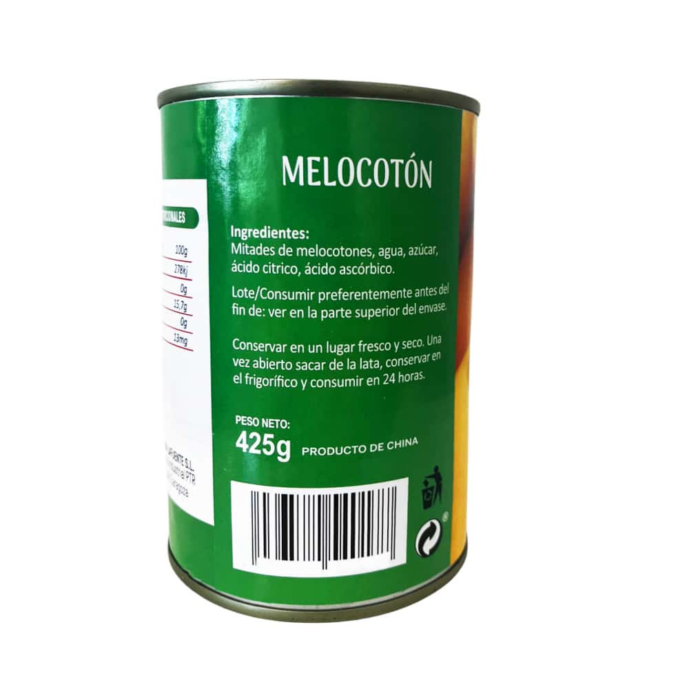 Mitades de melocotón en almíbar Volá (425 g / 14.99 oz) - Miniatura 2