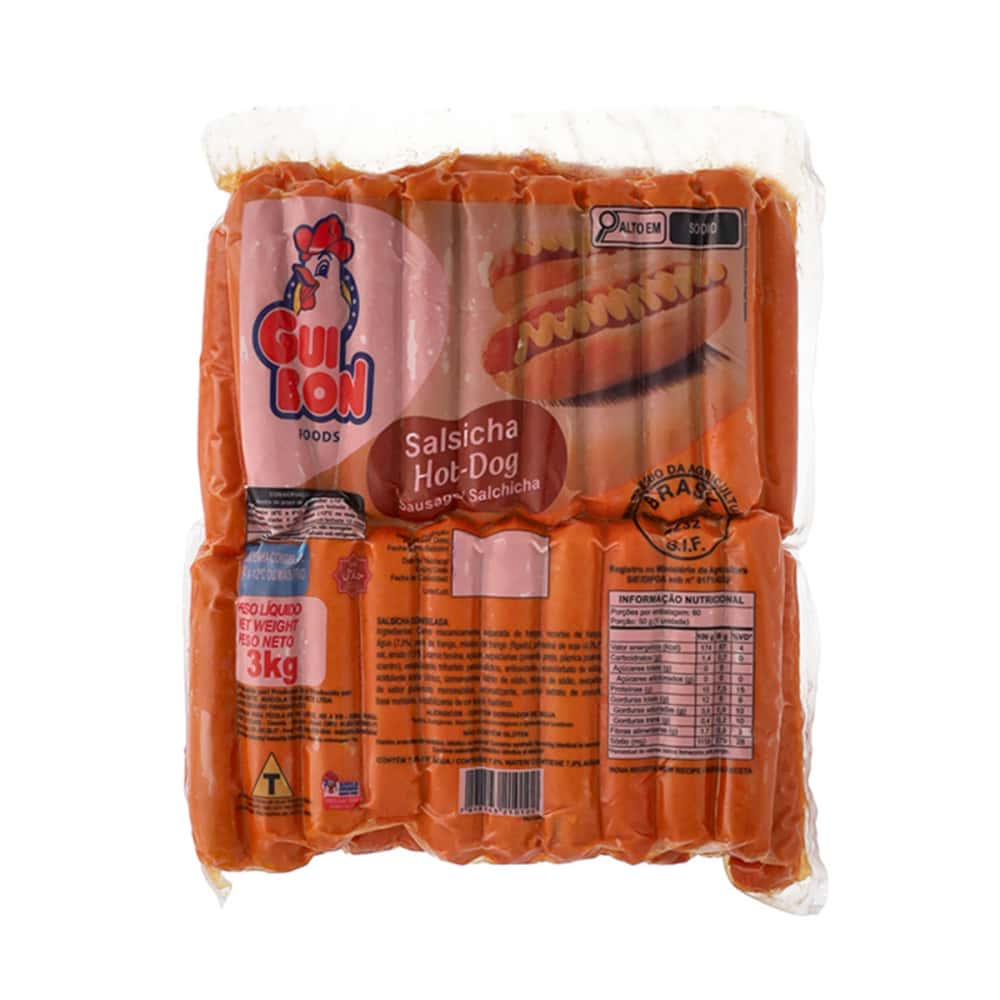 Salchichas de pollo Gui Bon Foods (3 kg / 6.6 lb) - Miniatura 1