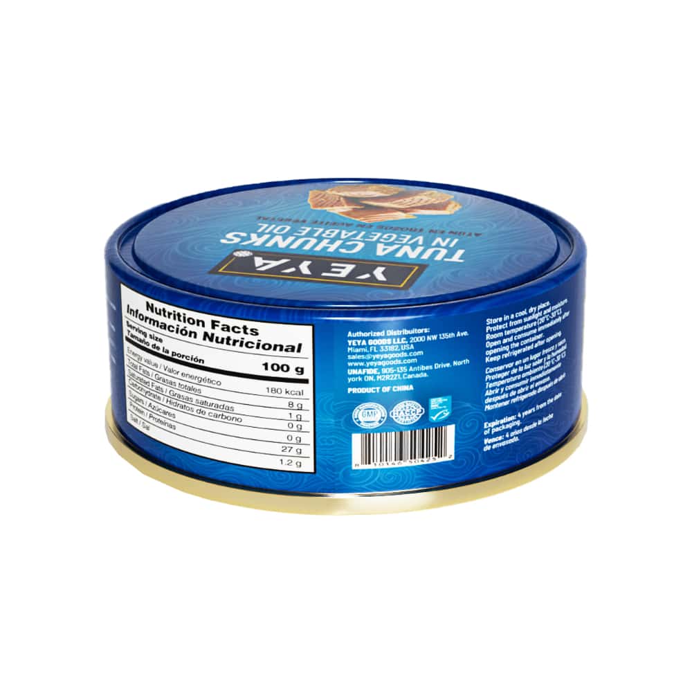 Atún en trozos en aceite vegetal YEYA (5 x 160 g / 5.64 oz) - Miniatura 3