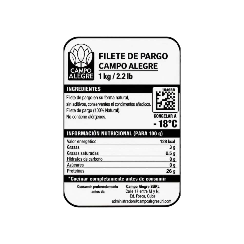 Filete de pargo rojo Campo Alegre (1 kg / 2.2 lb) - Miniatura 2