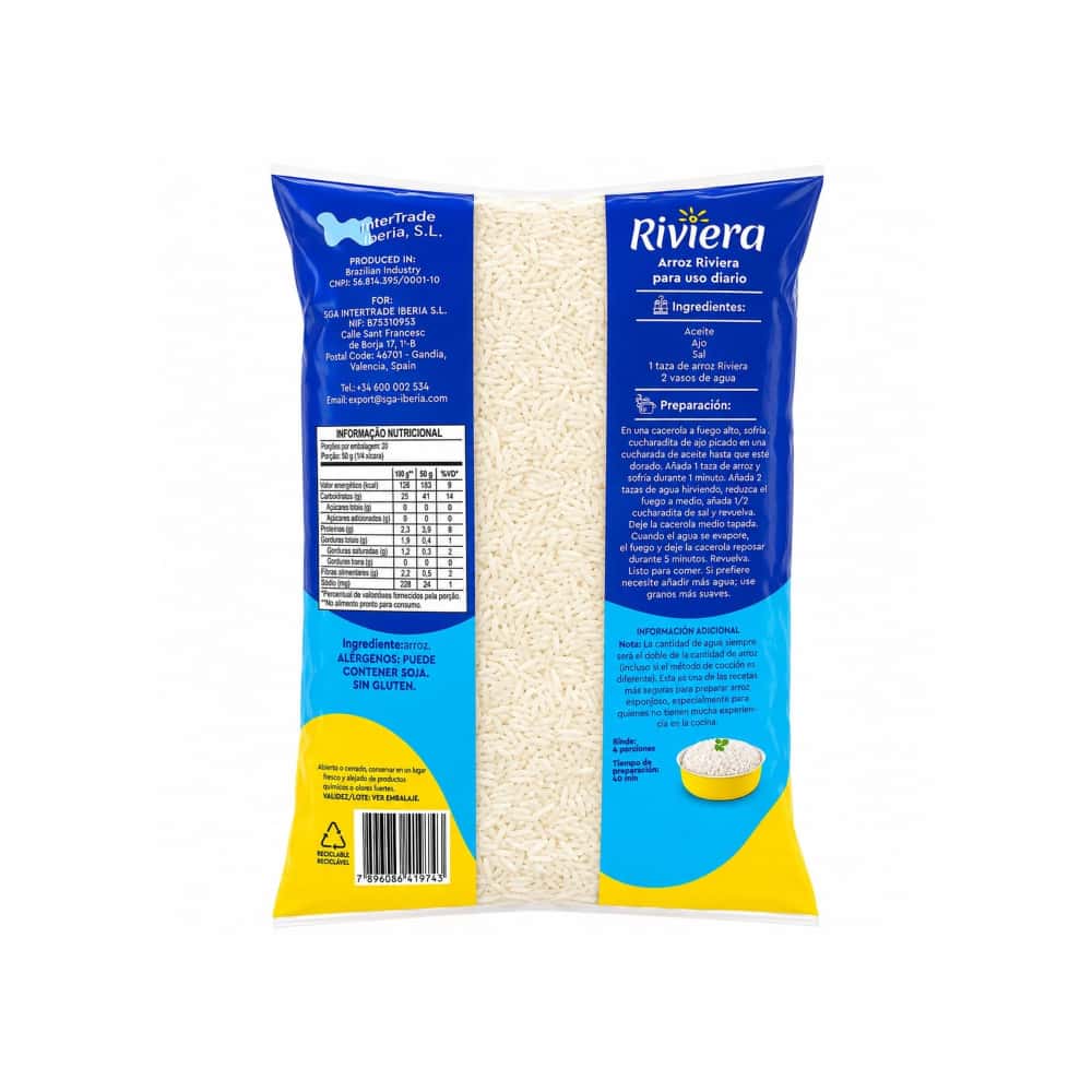 Arroz blanco Tipo 1 Riviera (1 kg / 2.2 lb) - Miniatura 2