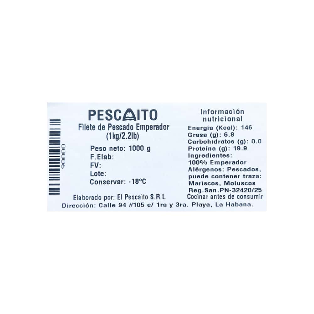 Filete de pescado emperador Pescaito (1 kg / 2.2 lb) - Miniatura 4
