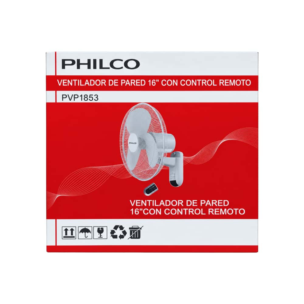 Ventilador de pared de 16 pulgadas con control remoto Philco PVP1853 - Miniatura 2