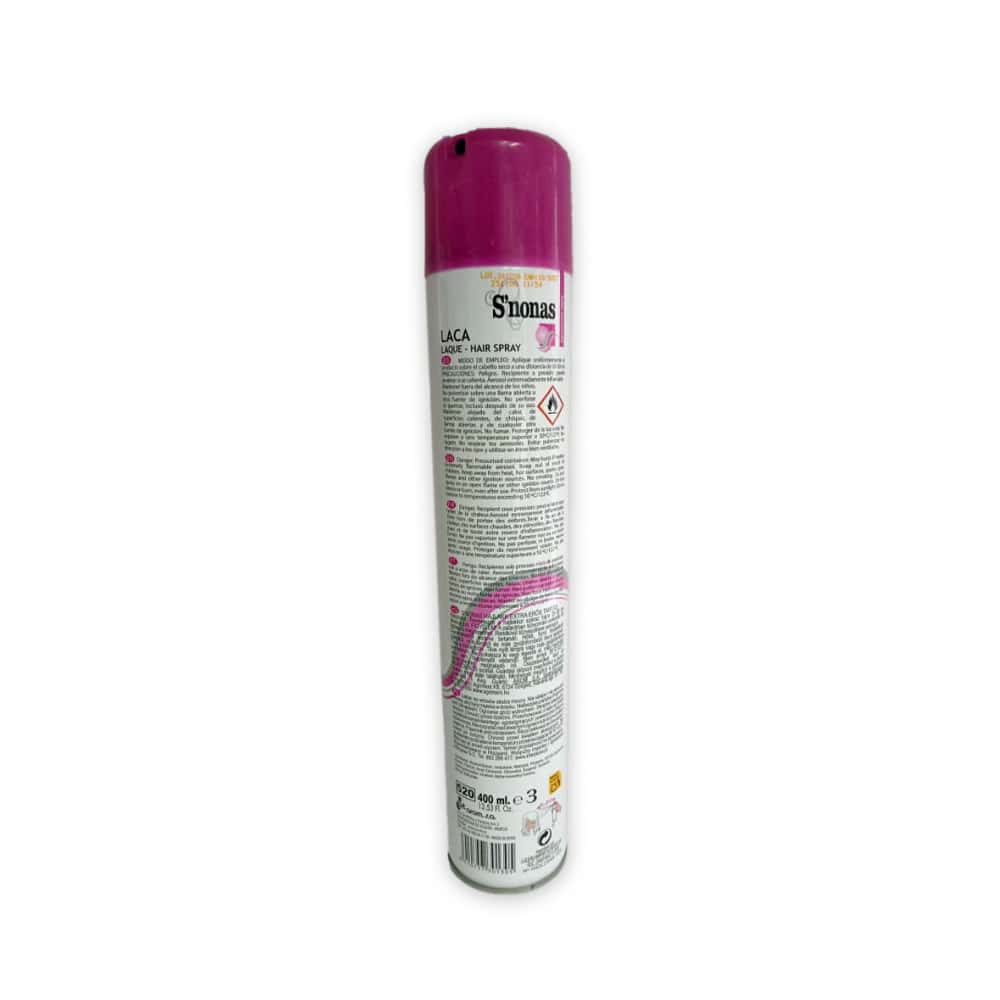 Laca spray extra fuerte S'nonas (400 ml / 13.53 oz) - Miniatura 2