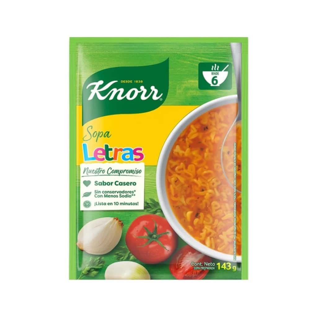 Sopa de letras Knorr (143 g / 5.04 oz) - Miniatura 2