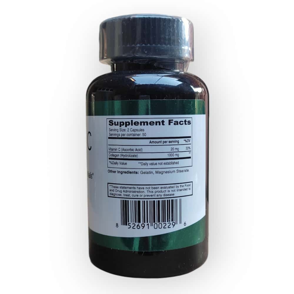 Colágeno + Vitamina C 1000 mg Elp Essential (100 cápsulas) - Miniatura 4