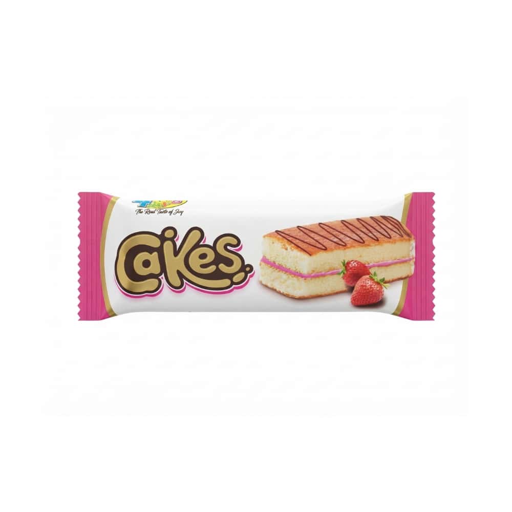 Pastel de vainilla relleno de crema de fresa Cake 4Kids (20 g) - Miniatura 1