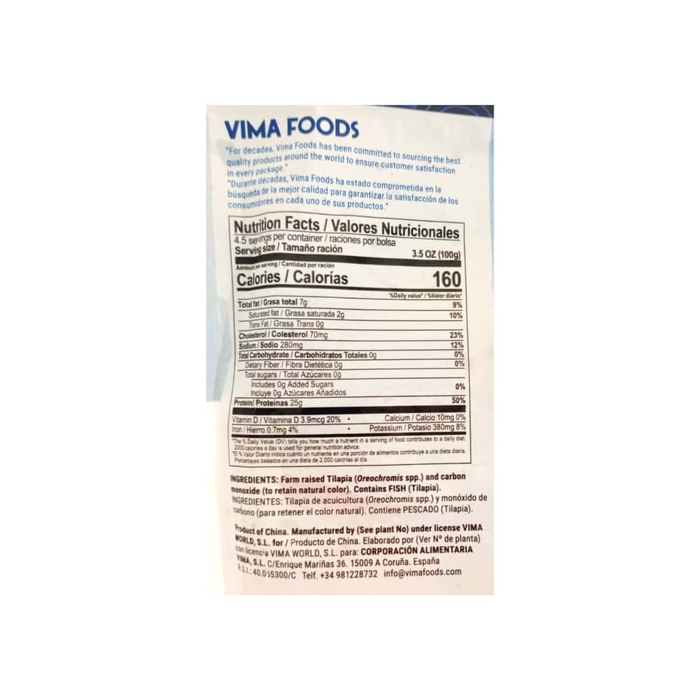 Filetes de tilapia Vima Foods (454 g / 1 lb) - Miniatura 3