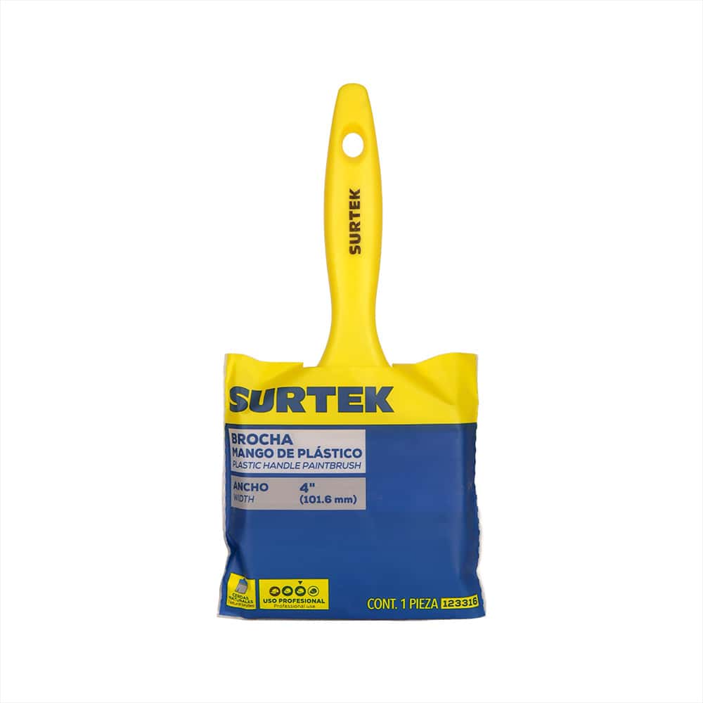 Brocha mango plástico 4" Surtek 123316 - Miniatura 2