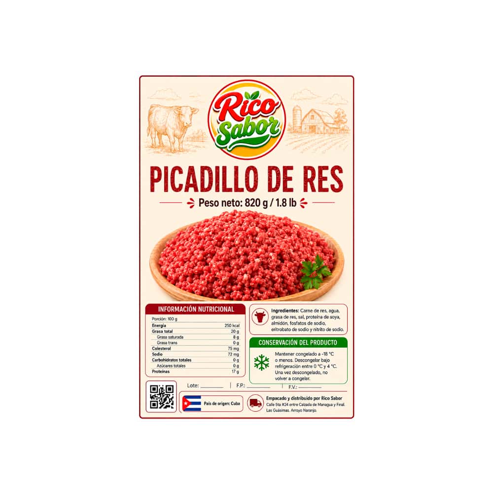 Picadillo de res Rico Sabor (820 g / 1.8 lb) - Miniatura 2
