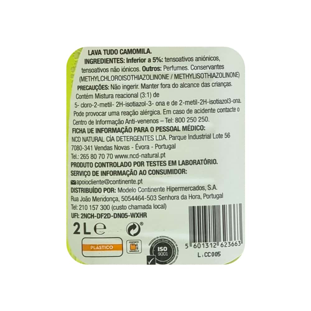 Limpiador multiusos perfumado – Manzanilla Continente (2 L / 67.63 fl oz) - Miniatura 3