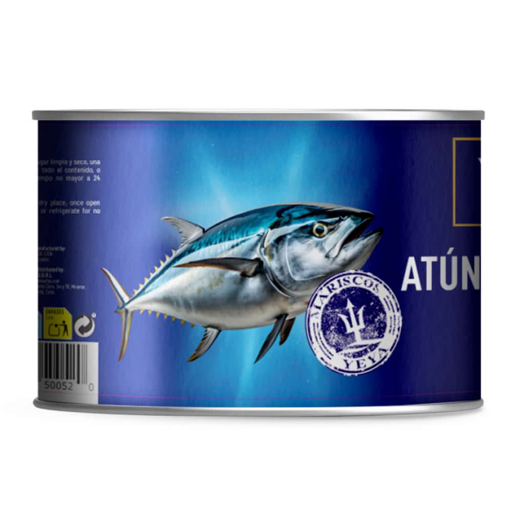 Atún en trozos en aceite vegetal YEYA (2 kg / 4.4 lb) - Miniatura 2