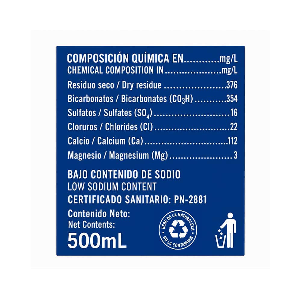 Agua mineral natural Ciego Montero (12 x 500 ml) - Miniatura 3
