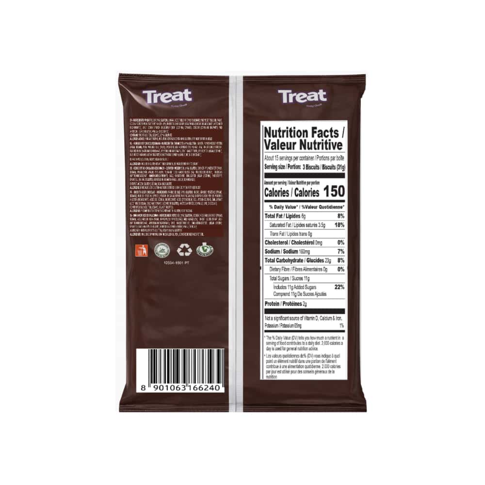 Galletas de chocolate rellenas con crema de chocolate Treat Britannia (480 g / 1.05 lb) - Miniatura 2