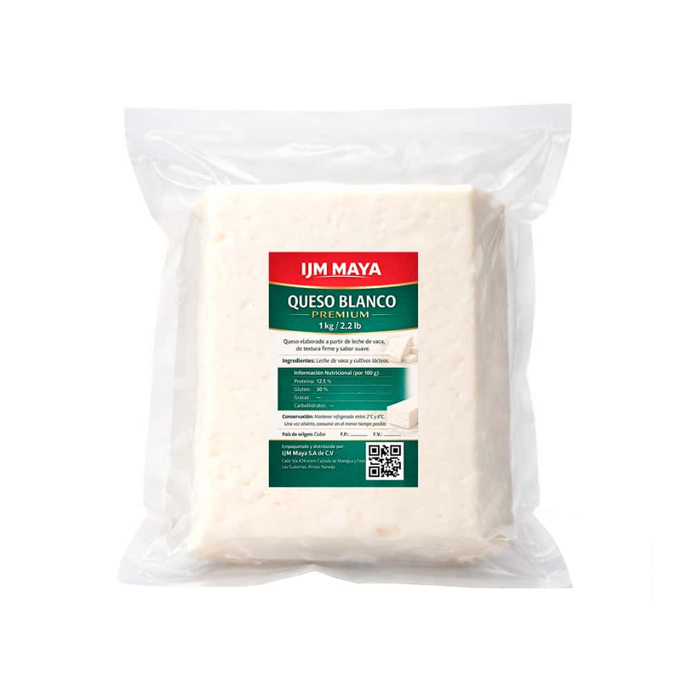 Queso blanco premium IJM Maya (1 kg / 2.2 lb) - Miniatura 1
